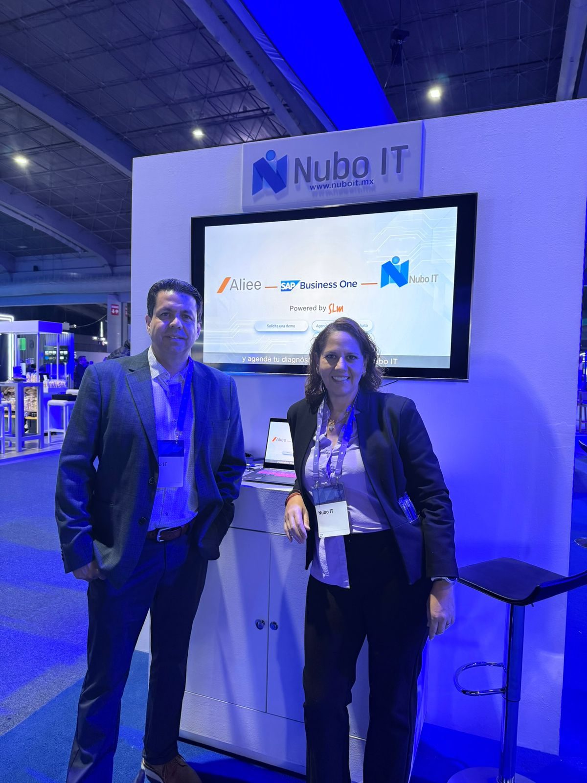Stand de Nubo IT en SAP NOW con la pantalla de Aliee para SAP Business One